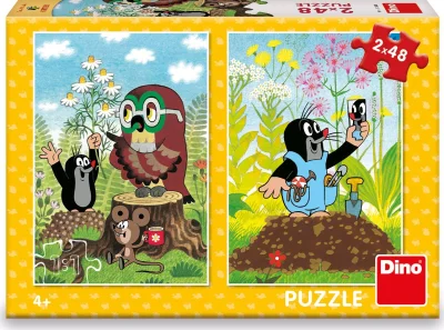 Obrázek k produktu Puzzle Krtek na mýtině 2x48 dílků