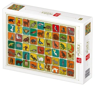 Obrázek k produktu Puzzle Vzorník: Lesní zvířata 1000 dílků