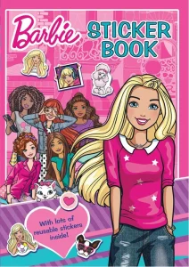 Obrázek k produktu Samolepková kniha s omalovánkami Barbie