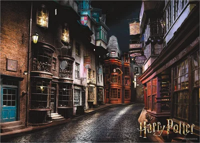 Obrázek k produktu poškozený obal: Puzzle Harry Potter: Příčná ulice 1000 dílků