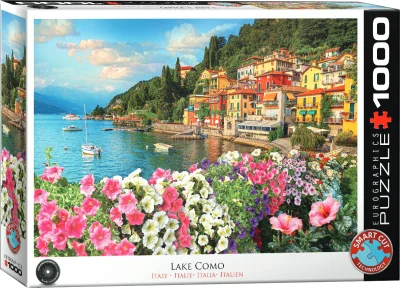 Obrázek k produktu Puzzle Lago di Como - Komské jezero, Itálie 1000 dílků