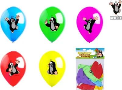 Obrázek k produktu Nafukovací balónky Krteček 10ks