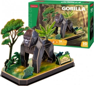 Obrázek k produktu 3D puzzle Gorila 34 dílků