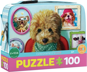 Obrázek k produktu Puzzle ve svačinovém boxu Čas večeře 100 dílků
