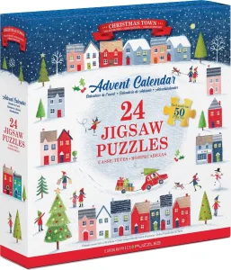 Obrázek k produktu Puzzle Adventní kalendář: Vánoční město 24x50 dílků