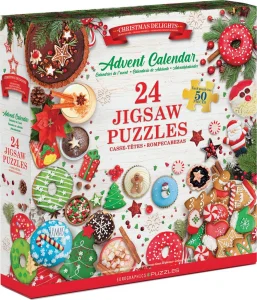 Obrázek k produktu Puzzle Adventní kalendář: Vánoční dobroty 24x50 dílků