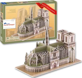 Obrázek k produktu 3D puzzle Katedrála Notre Dame, Paříž 64 dílků