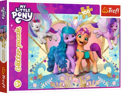 Obrázek k produktu Třpytivé puzzle My Little Pony 100 dílků