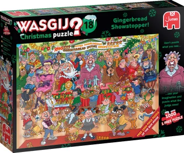 Obrázek k produktu Puzzle WASGIJ Christmas 18: Perníková přehlídka! 2x1000 dílků
