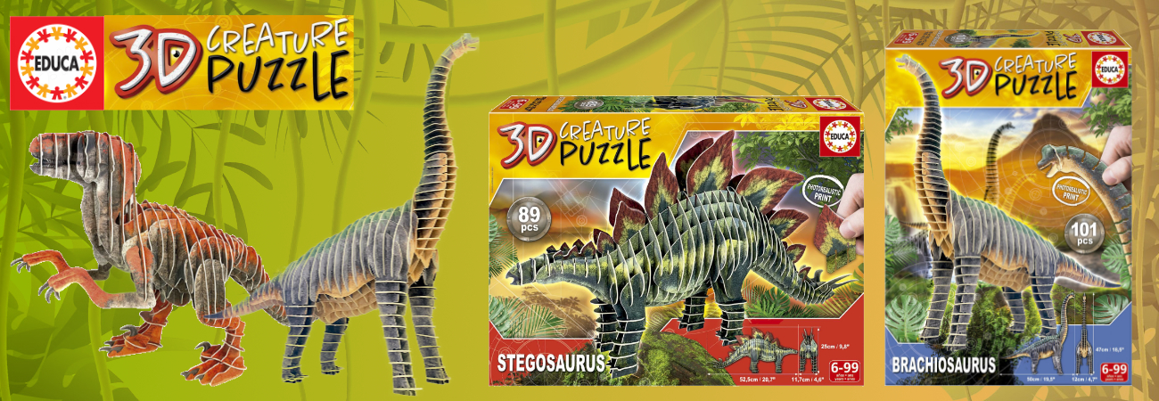 Educa 3D Puzzle Dinosauři