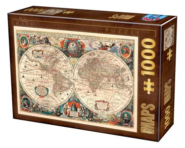 Obrázek k produktu Puzzle Antická mapa světa 1000 dílků