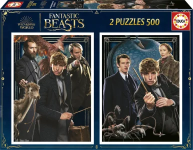 Obrázek k produktu Puzzle Fantastická zvířata 2x500 dílků