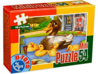 Obrázek k produktu Puzzle Kachna s kachňaty 54 dílků