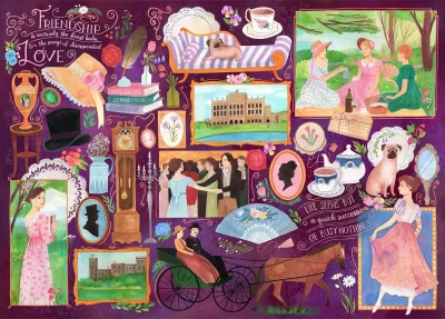 Obrázek k produktu Puzzle Knižní klub: Jane Austen 1000 dílků