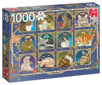 Obrázek k produktu Puzzle Kočičí horoskop 1000 dílků
