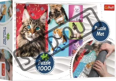 Obrázek k produktu Puzzle Kočky 1000 dílků + Podložka pod puzzle