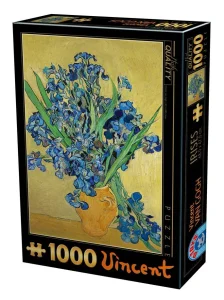 Obrázek k produktu Puzzle Kosatce ve váze 1000 dílků