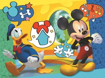 Obrázek k produktu Puzzle Mickey Mouse a Kačer Donald 30 dílků