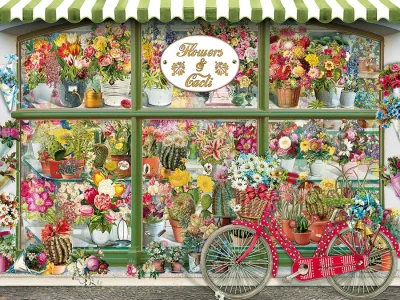 Obrázek k produktu Puzzle Obchod s květinami a kaktusy  XL 275 dílků