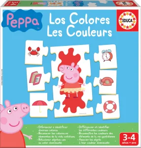 Obrázek k produktu Puzzle Prasátko Peppa: Učíme se barvy 6x7 dílků