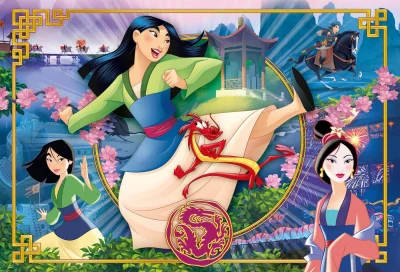 Obrázek k produktu Puzzle Princezna Mulan MAXI 24 dílků