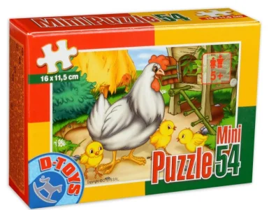 Obrázek k produktu Puzzle Slepice s kuřátky 54 dílků