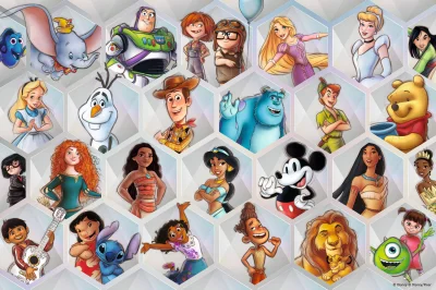 Obrázek k produktu Puzzle Disney 100 let: Disneyho kouzlo 300 dílků
