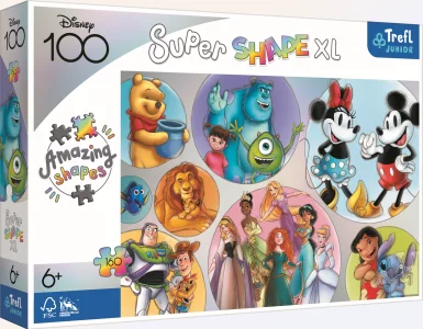 Obrázek k produktu Puzzle Super Shape XL Disneyho barevný svět 160 dílků