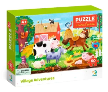 Obrázek k produktu Puzzle Zvířata: Dobrodružství na venkově 60 dílků