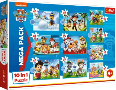 Obrázek k produktu Puzzle Tlapková patrola MEGA PACK 10v1