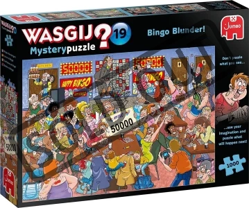 Obrázek k produktu Puzzle WASGIJ Mystery 19: Chyba v Bingu 1000 dílků
