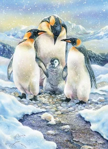 Obrázek k produktu Rodinné puzzle Rodina tučňáků 350 dílků