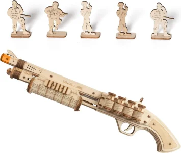 Obrázek k produktu Rokr 3D dřevěné puzzle Brokovnice Terminator M870 172 dílků