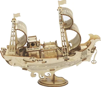 Obrázek k produktu Rolife 3D dřevěné puzzle Japonská diplomatická loď 91 dílků