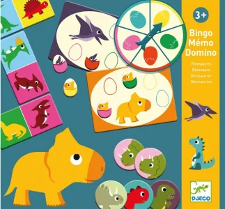 Obrázek k produktu Sada her: Bingo, pexeso a domino Dinosauři