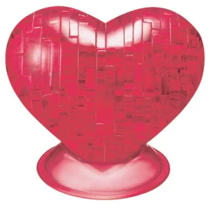 Obrázek k produktu 3D Crystal puzzle Srdce červené 46 dílků