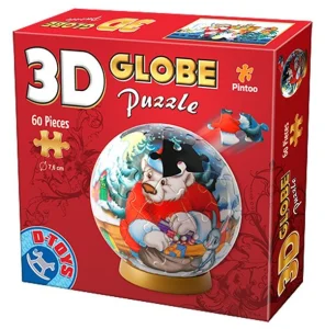 Obrázek k produktu 3D Globe puzzle Medvídek s kamarády 60 dílků
