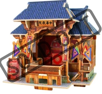 Obrázek k produktu 3D puzzle Čínská opera barevná 34 dílků 