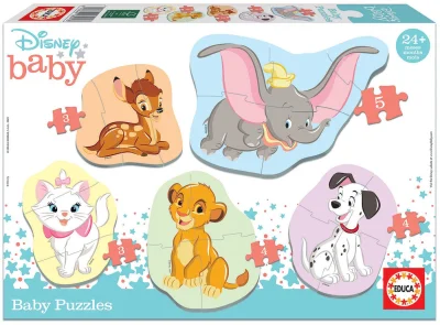 Obrázek k produktu Baby puzzle Disney zvířata 2, 5v1 (3-5 dílků)