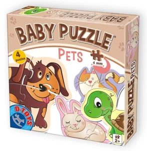Obrázek k produktu Baby puzzle Domácí mazlíčci 4v1 (2-4 dílky)