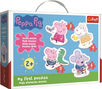 Obrázek k produktu Baby puzzle Prasátko Peppa 4v1 (3,4,5,6 dílků)