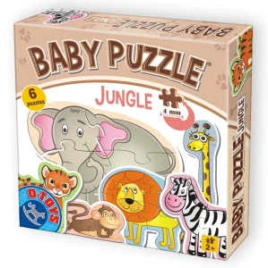 Obrázek k produktu Baby puzzle Zvířátka z džungle 6v1 (2-4 dílky)