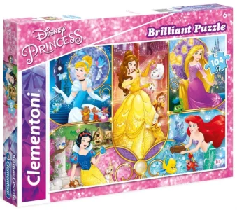 Obrázek k produktu Brilliant puzzle Disney princezny: Pohádkové světy 104 dílků