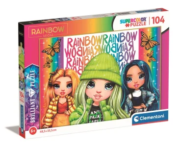 Obrázek k produktu Brilliant puzzle Rainbow High: Poppy, Jade a Skyler 104 dílků