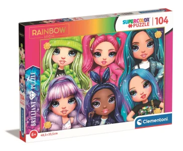 Obrázek k produktu Brilliant puzzle Rainbow High: Duhové kamarádky 104 dílků