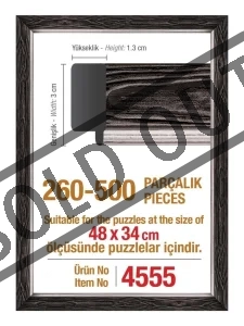 Obrázek k produktu Černý rám na puzzle 48x34cm (4555)