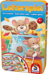 Obrázek k produktu Dětská hra Myšky a žebříky v plechové krabičce