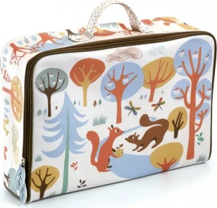 Obrázek k produktu Dětský textilní kufr - veverky