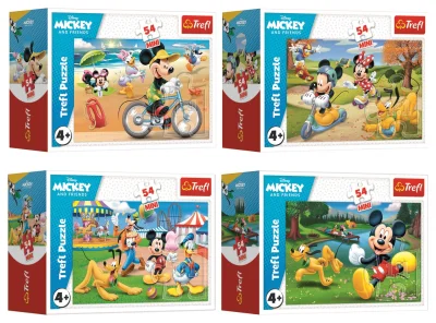 Obrázek k produktu Displej Puzzle Mickey Mouse: Kouzelný den 54 dílků (40 ks)