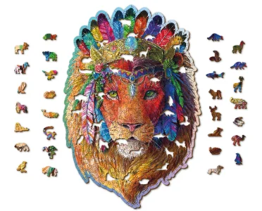 Obrázek k produktu Dřevěné puzzle Mystický lev 505 dílků EKO